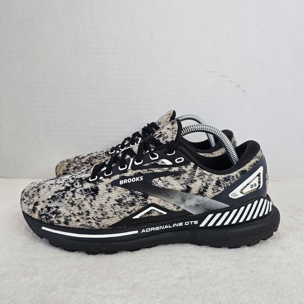 Brooks Adrenaline GTS 23 Womens Size 10.5B Shoes White Black Camo Running